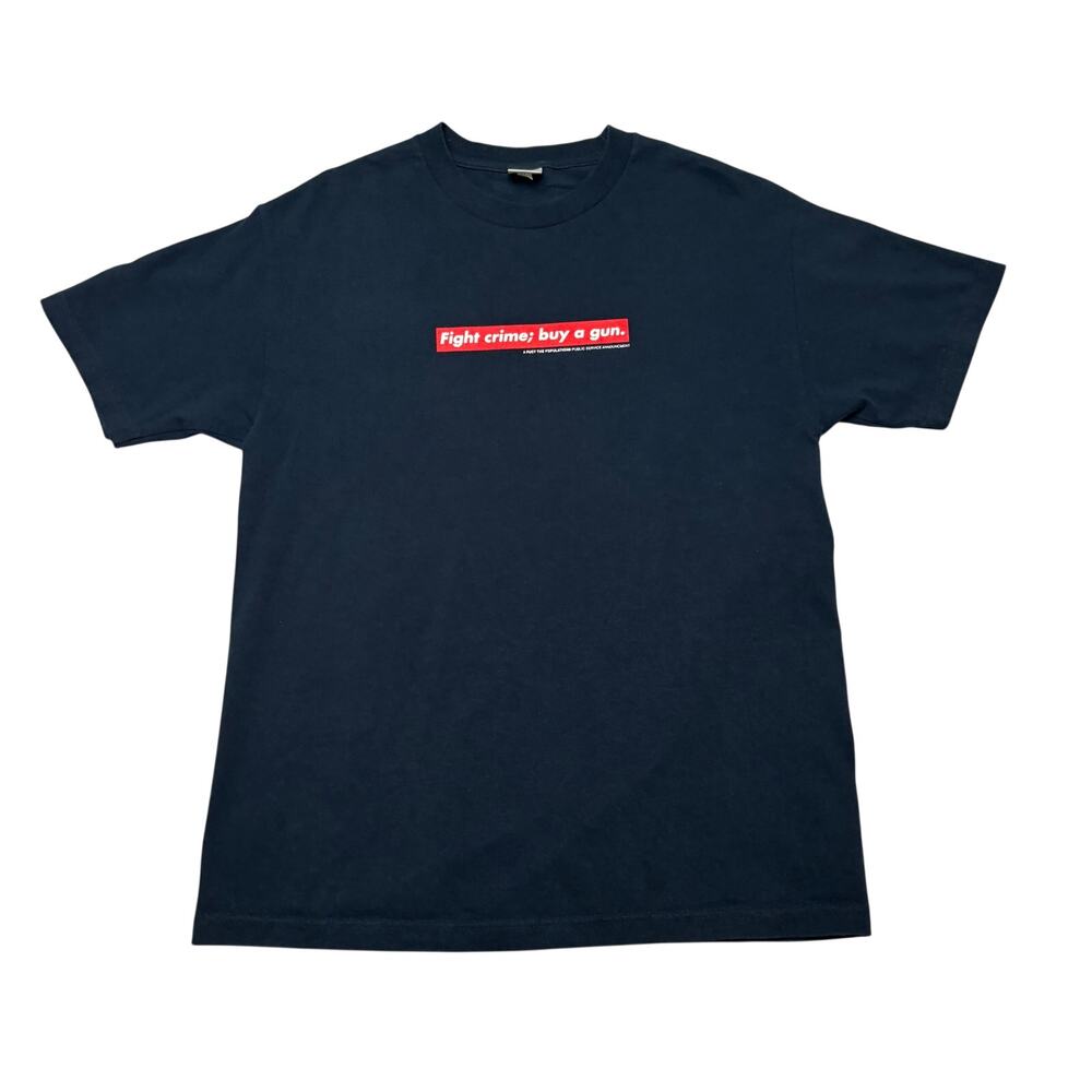 FTP x Fuct Fight Crime Short Sleeve T Shirt Men's Large Streetwear Skater
